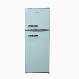 Magictec美吉科复古冰箱小型家用奶油风冷藏冷冻高颜值绿色小冰箱