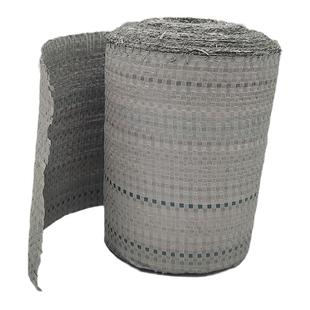 蛇皮编织包装布条卷灰绿色电线缆铁丝不锈钢单层捆扎缠绕编织带