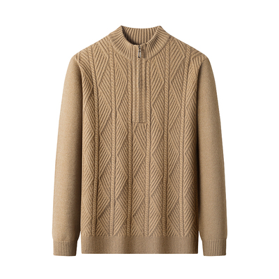 可机洗特惠春竹羊绒衫半高领加厚