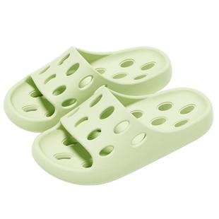洁丽雅洗澡拖鞋防滑透气漏水eva浴室冲凉镂空卫生间淋浴拖鞋女夏