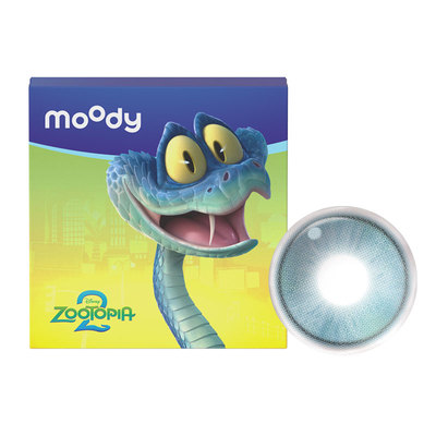 moody美瞳日抛奇境天光烟花紫彩色隐形眼镜小moo大直径10片