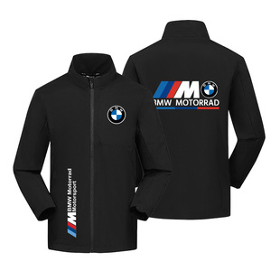 宝BMW马MPOWER部门性能汽车周边男款秋冬立领冲锋衣休闲外套上衣