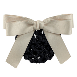 职业头花女网兜空姐蝴蝶结银行护士发网新款空乘盘发服务员高级感