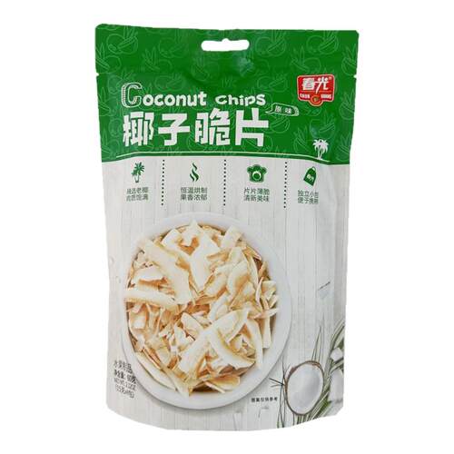 海南特产 春光椰子脆片60gx3袋 原味榴莲芒果海盐 内含独立4小袋