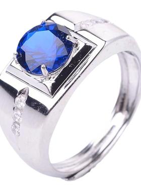 莫桑钻戒指空拖925男士克拉镶嵌