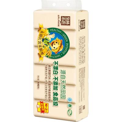 泉林本色3层提装卫生纸