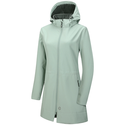 北欧长款软壳衣女秋冬防风防水