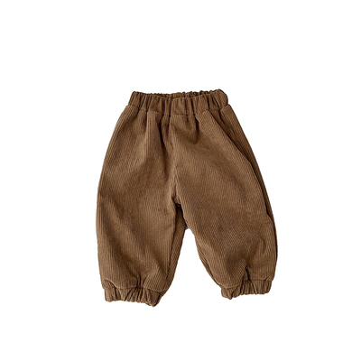 婴儿冬装加绒长裤宝宝灯芯绒棉裤