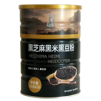 今磨房黑芝麻黑米黑豆粉500g