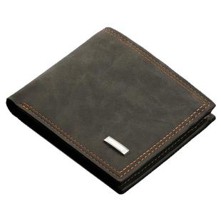 新款男式短款钱包驾驶证内拉链卡包青少年时尚休闲大容量牛皮钱夹