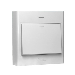 公牛明装明线开关按钮一开单开双开三开单控电灯明盒开关超薄家用