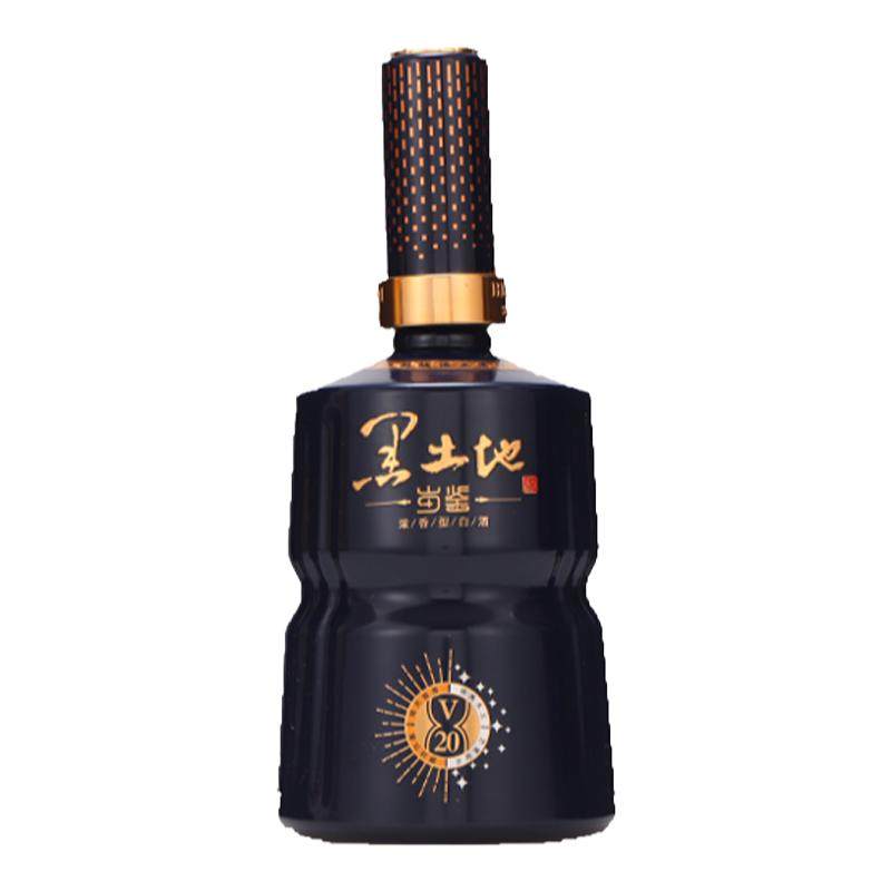 黑土地白酒浓香型38度500ML×4整箱装高端品质岁鉴V20正品保障