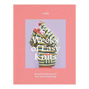 【现货】52周之简易针织 52 Weeks of Easy Knits 英文原版北欧手工针织制作书籍 芬兰编织杂志《Laine》适合全年编织的精美图案