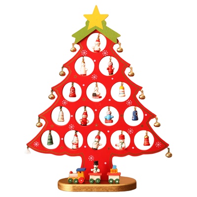 迷你圣诞树diy桌面摆件装饰品