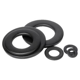 黑色304不锈钢平垫加大垫圈华司发黑螺丝垫片超薄加宽厚圆形介子