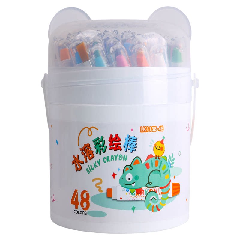 乐炫油画棒可水洗蜡笔丝滑水溶彩绘棒儿童涂鸦幼儿园可旋转炫彩棒