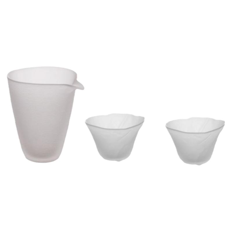 磨砂白色玻璃盖碗泡茶杯品茗杯