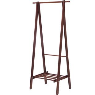 实木挂衣架落地卧室家用衣帽架置物架简易衣架门口简约衣服挂架子