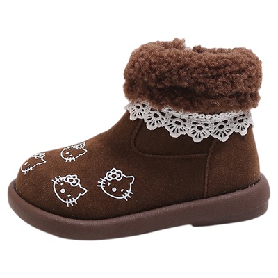 儿童雪地靴冬季加绒棉靴