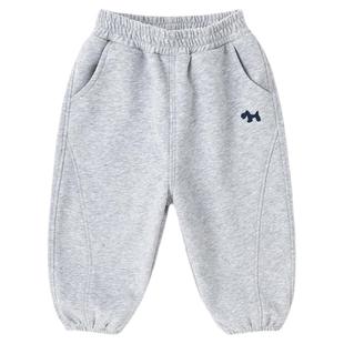 dudujia男童裤子加绒女童卫裤冬季宝宝运动裤儿童休闲裤保暖a类