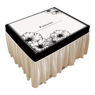 小香风床头柜盖布遮丑罩套全包保护垫家用防水防滑轻奢高级感新款