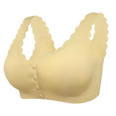 中年妇女文胸背心式前扣薄款乳罩
