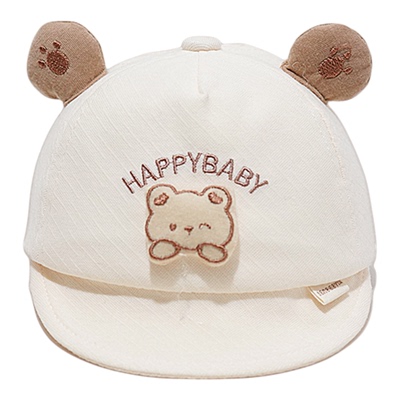 春秋薄款男宝宝0-6月防晒鸭舌帽