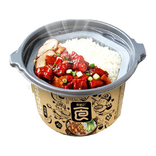 食城记菌菇牛肉饭自热米饭265g大份量即食懒人方便速食品