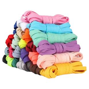 AJ1空军一号AF1鞋带绳适配男女款小白鞋帆布鞋运动鞋黑白彩色扁