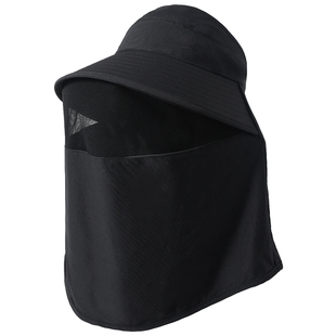 卡蒙可折叠全方位一体防晒帽遮阳登山遮全脸速干透气空顶太阳帽夏