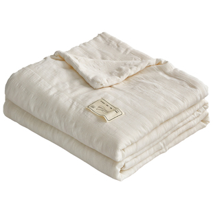 50%李官奇大豆纤维春秋被冬被夏被纯棉全棉双层纱空调被被子被芯