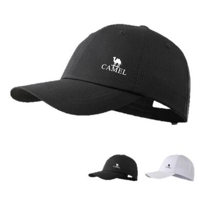 骆驼棒球帽运动跑步防晒帽骑行大帽檐显脸小徒步登山遮阳帽鸭舌帽