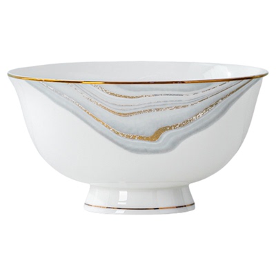 雅诚德骨瓷碗家用2025新款高颜值轻奢渐变碗盆盘餐具套装陶瓷碗具