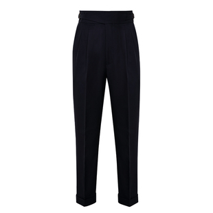 【定织毛绒丝面料】AC双褶高腰直筒廓尔喀西裤男正装商务休闲长裤