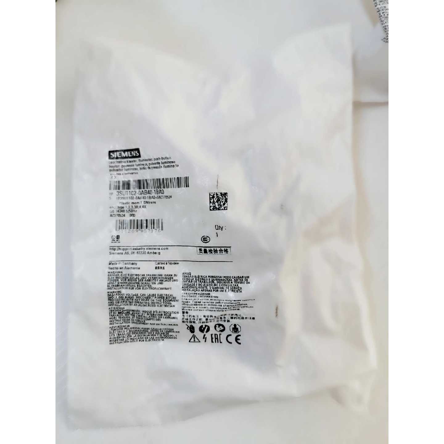 (请询价)Siemens 3SU11020AB401BA0