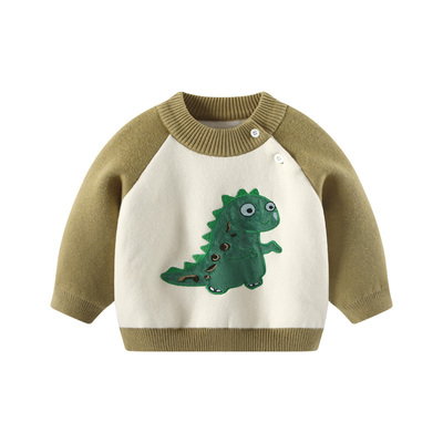 男童毛衣男宝宝婴儿加绒加厚上衣