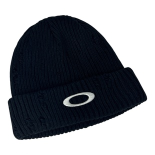 美式vintage刺绣O字母冷帽男女秋冬保暖套头针织帽户外滑雪毛线帽