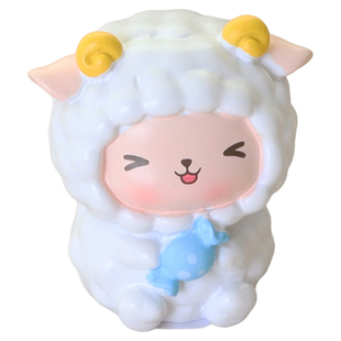 白羊座小羊摆件可爱治愈生肖星座桌面汽车载蛋糕装饰品生日礼物女