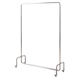 服装店展示架不锈钢货架服装店专用直播间带轮子可移动落地挂衣架