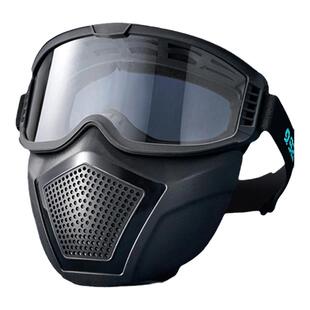 防尘面罩工业防粉尘防尘肺焊烟工地装修打磨透明防雾全脸防护面罩