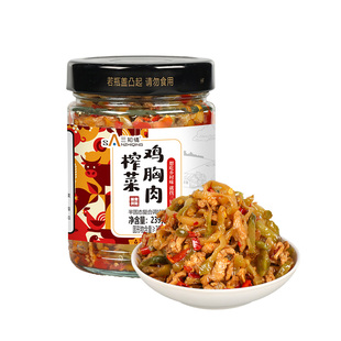 三知情脆爽榨菜丝鸡胸肉丝佐餐咸菜湖南特产拌饭拌面即食下饭菜