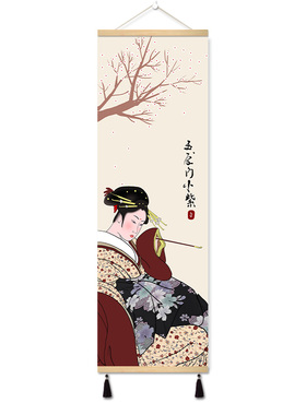 装饰画餐厅仕女图日式风格