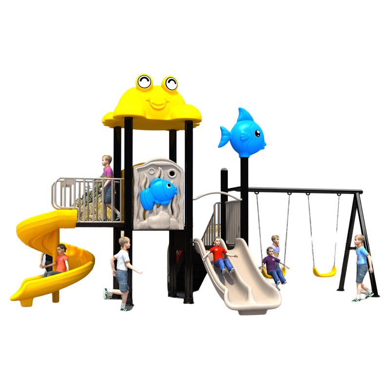 幼儿园小区公园大型滑梯秋千组合