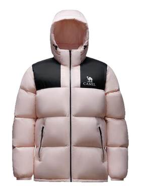 骆驼小太阳连帽羽绒服冬男女同款