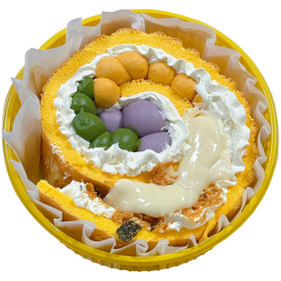 一只澜五彩万花筒酱多多动物奶油抹茶乳酪手工现做甜品蛋糕