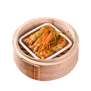 鸡丝腐皮卷 加藤利 广式茶楼鲍汁微波加热半成品早茶点心顺丰包邮