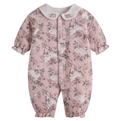 考拉蒂尔宝宝夹丝保暖连体衣