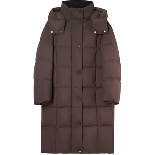 暖频道女士2025新款中长款羽绒服90鹅绒加厚极寒保暖外套面包服