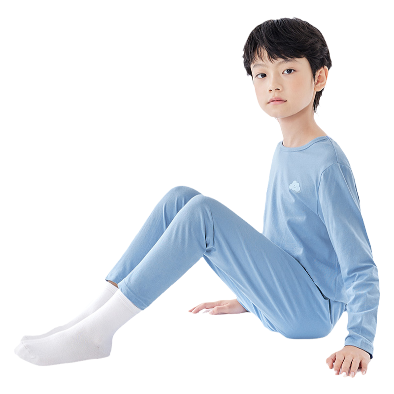巴拉巴拉男童睡衣套装儿童秋衣秋裤家居服宝宝纯棉青少年内衣冬季
