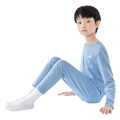 巴拉巴拉男童纯棉睡衣儿童秋衣裤